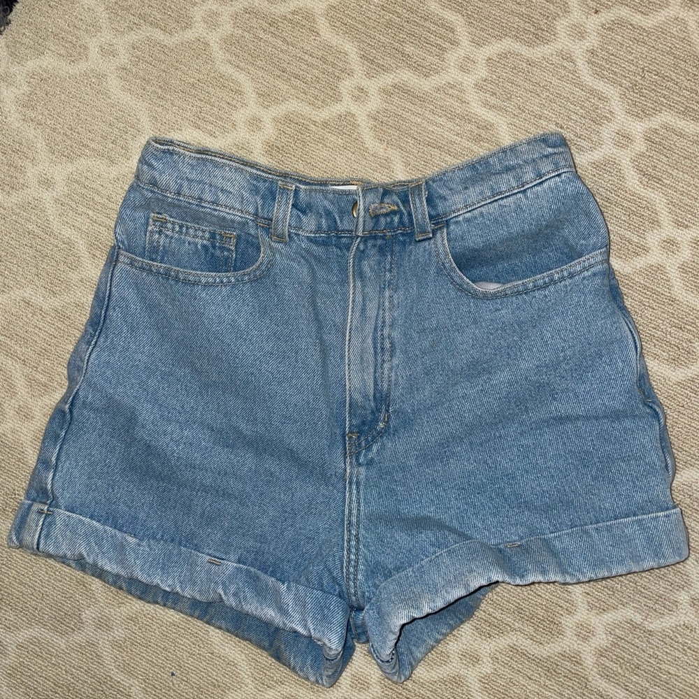 High waisted denim shorts from American apparel